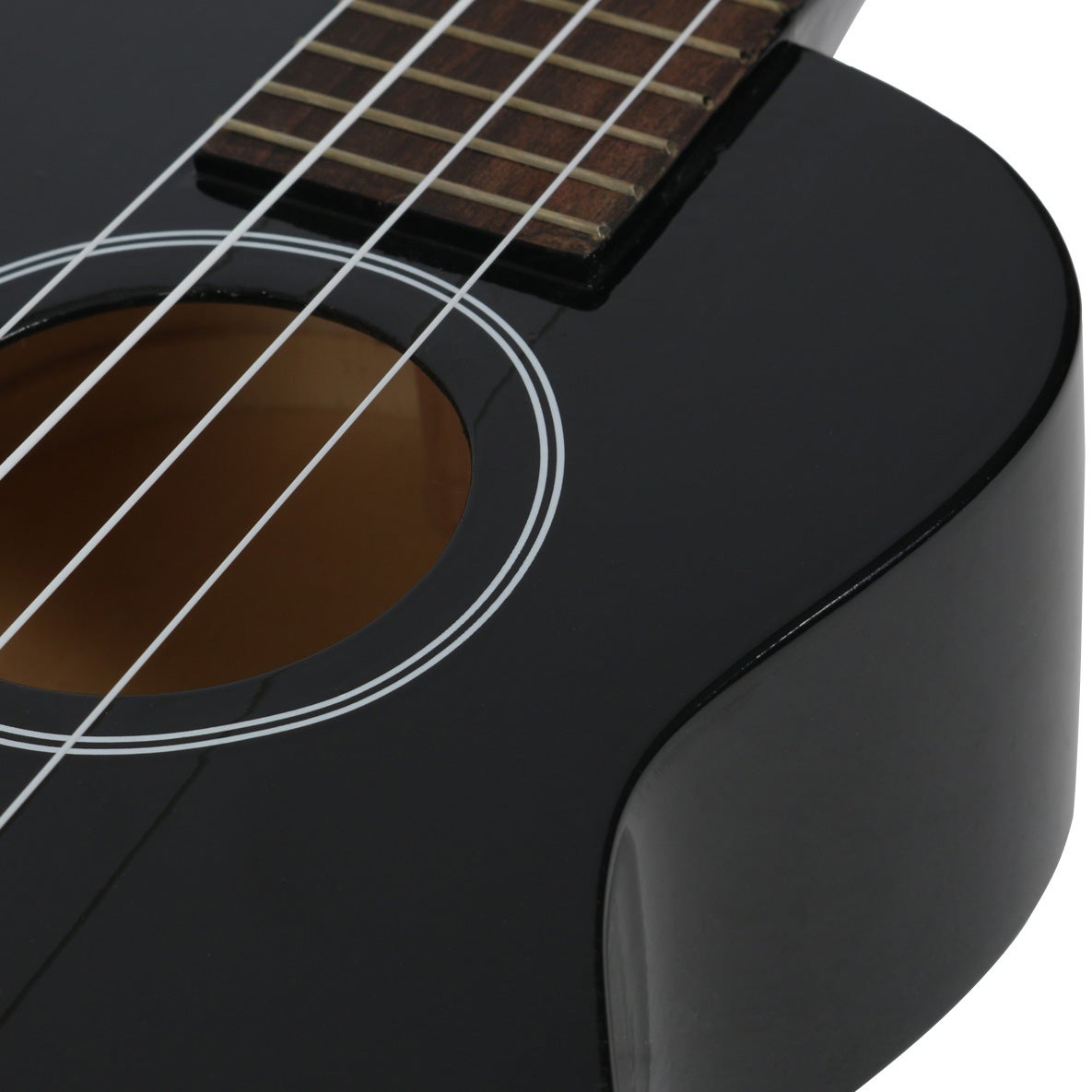 Fazley K23B-W concert ukelele zwart