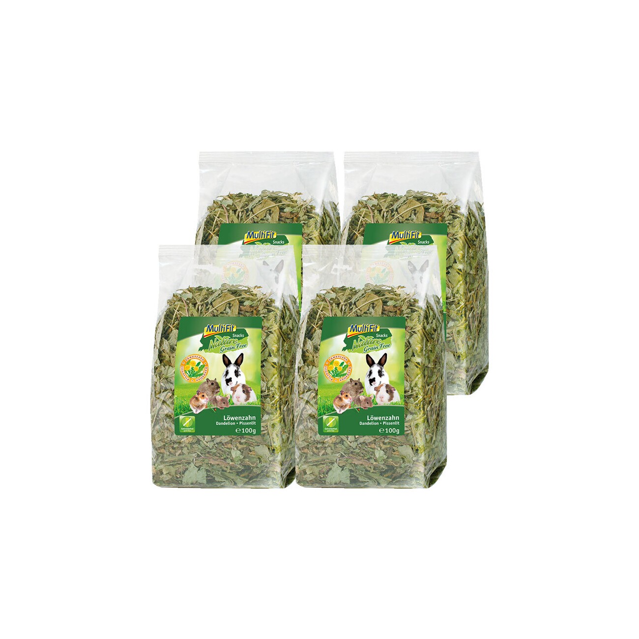 MultiFit Grain Free Kräuter 4er Set Löwenzahn 4x100 g