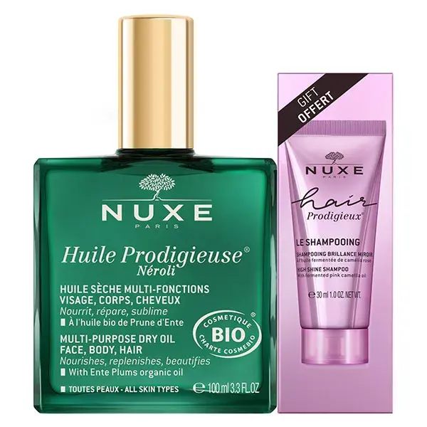 Nuxe Huile Prodigieuse® Néroli 100ml + Shampoo Hair Prodigieux® 30ml