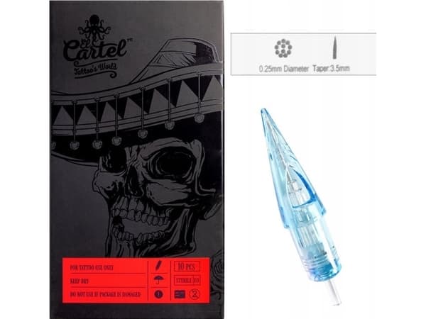 Activeshop Cartridge do tatuażu El Cartel 0.25 11RS Shader 10 szt.