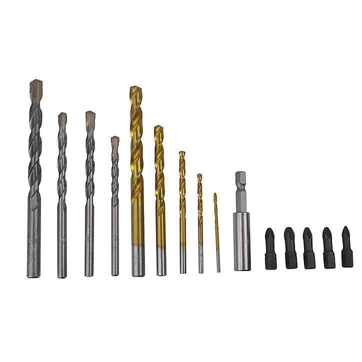 Coffret assortiment forets et embouts perçage vissage Erbauer (15 pcs)