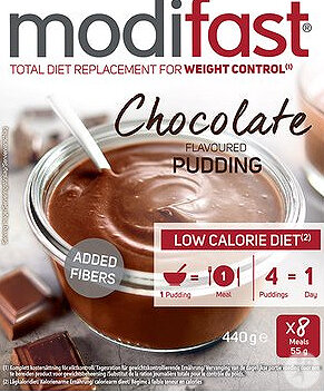 Modifast Intensive Weight Loss Pudding Saveur Chocolat 8x55g
