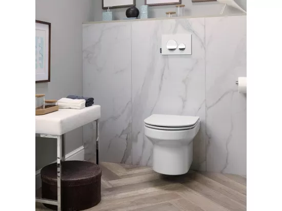 WC suspendu sans bride JACOB DELAFON Elite abattant extraplat