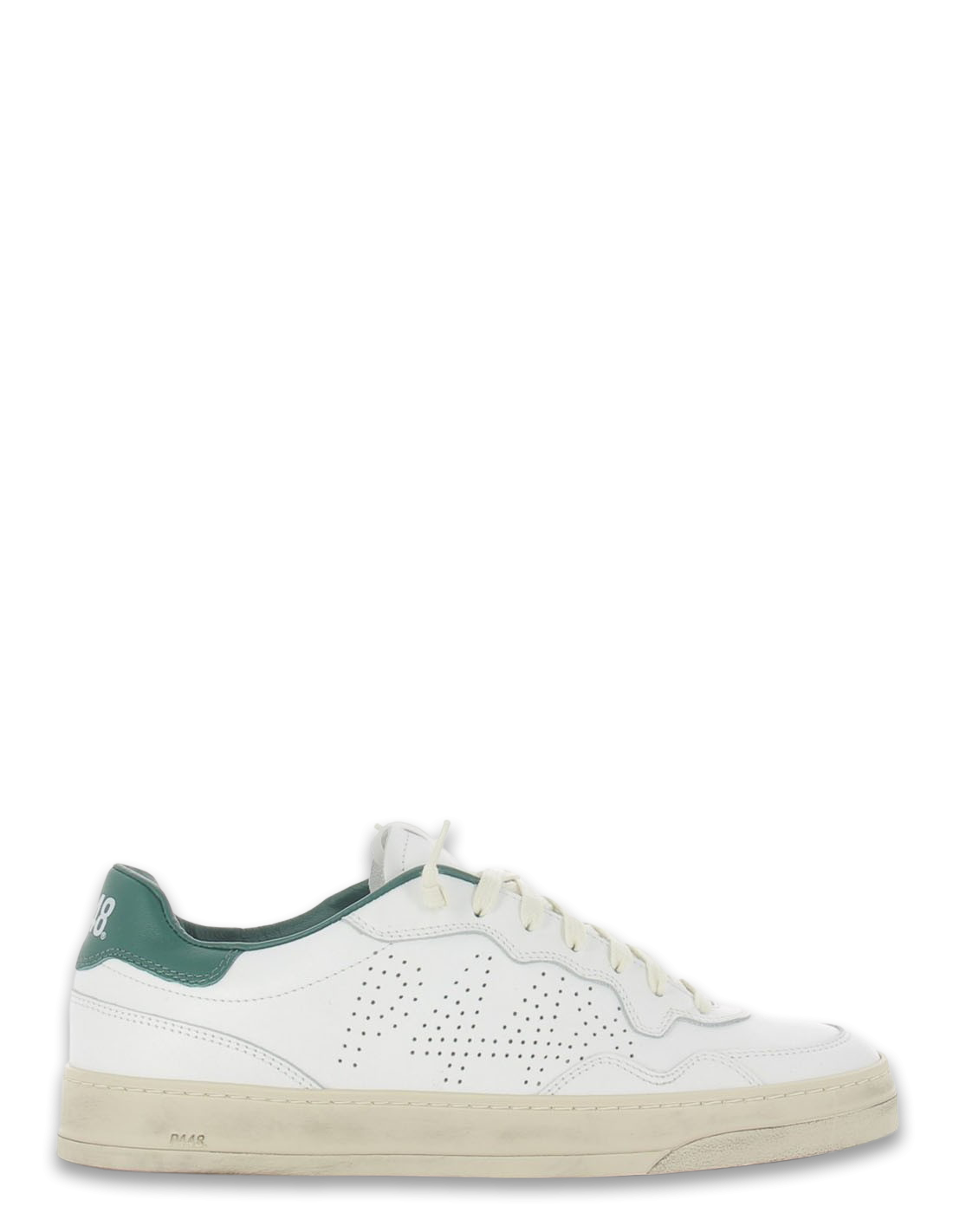 p448 Baskets de ville f23bali-m-whi/wood Blanc/vert