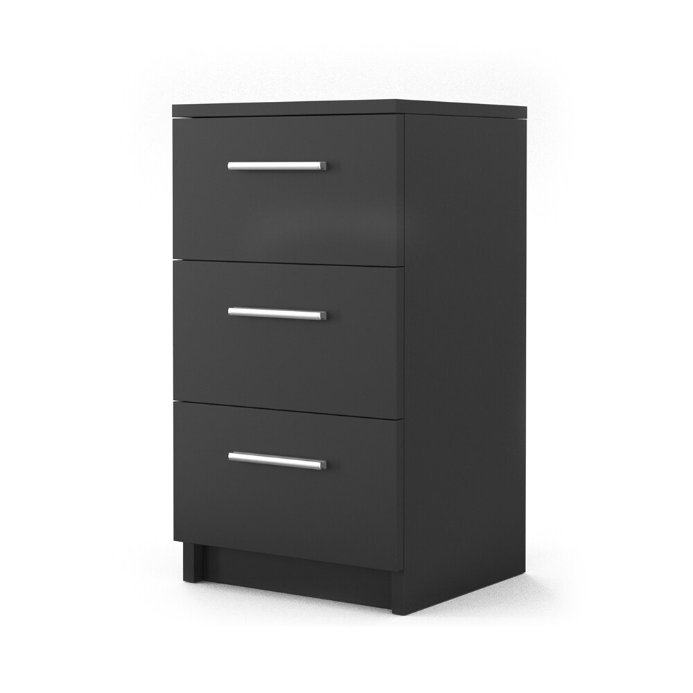 VICCO Nachtkommode Boxspringbett Nachtschrank Nachttisch Kommode Schrank schwarz