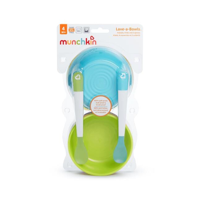 Munchkin Love A Bowls 10-Delig Schaaltjes & Lepeltjes