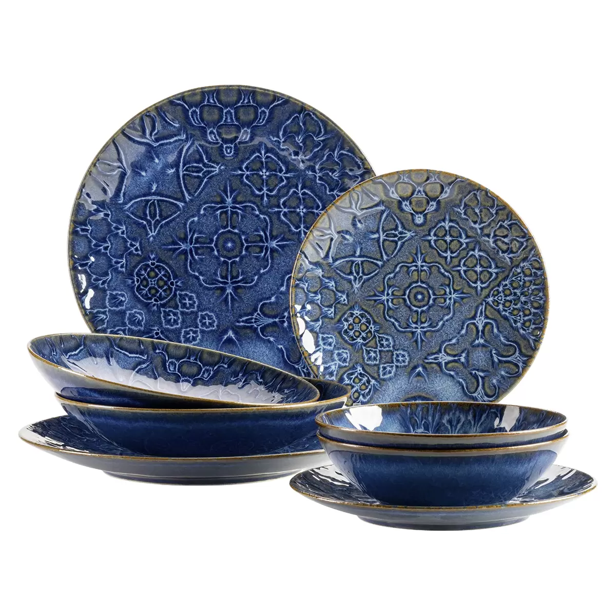Kombiservice 8tlg. TRAD. TILES BLAU Blau