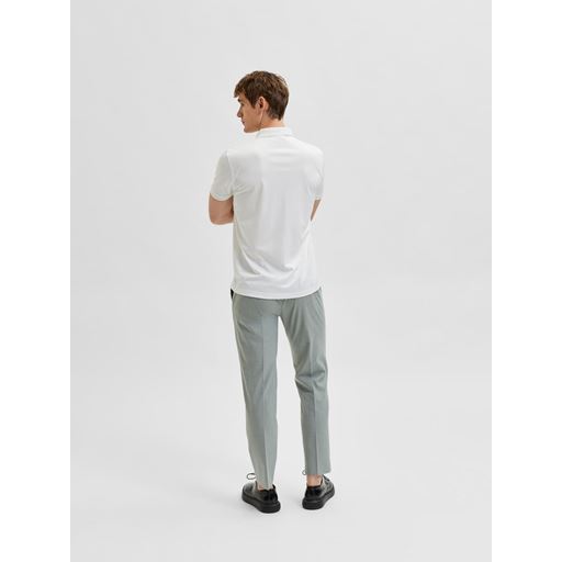 Selected Homme Fave Zip Polo, Cloud Dancer, L