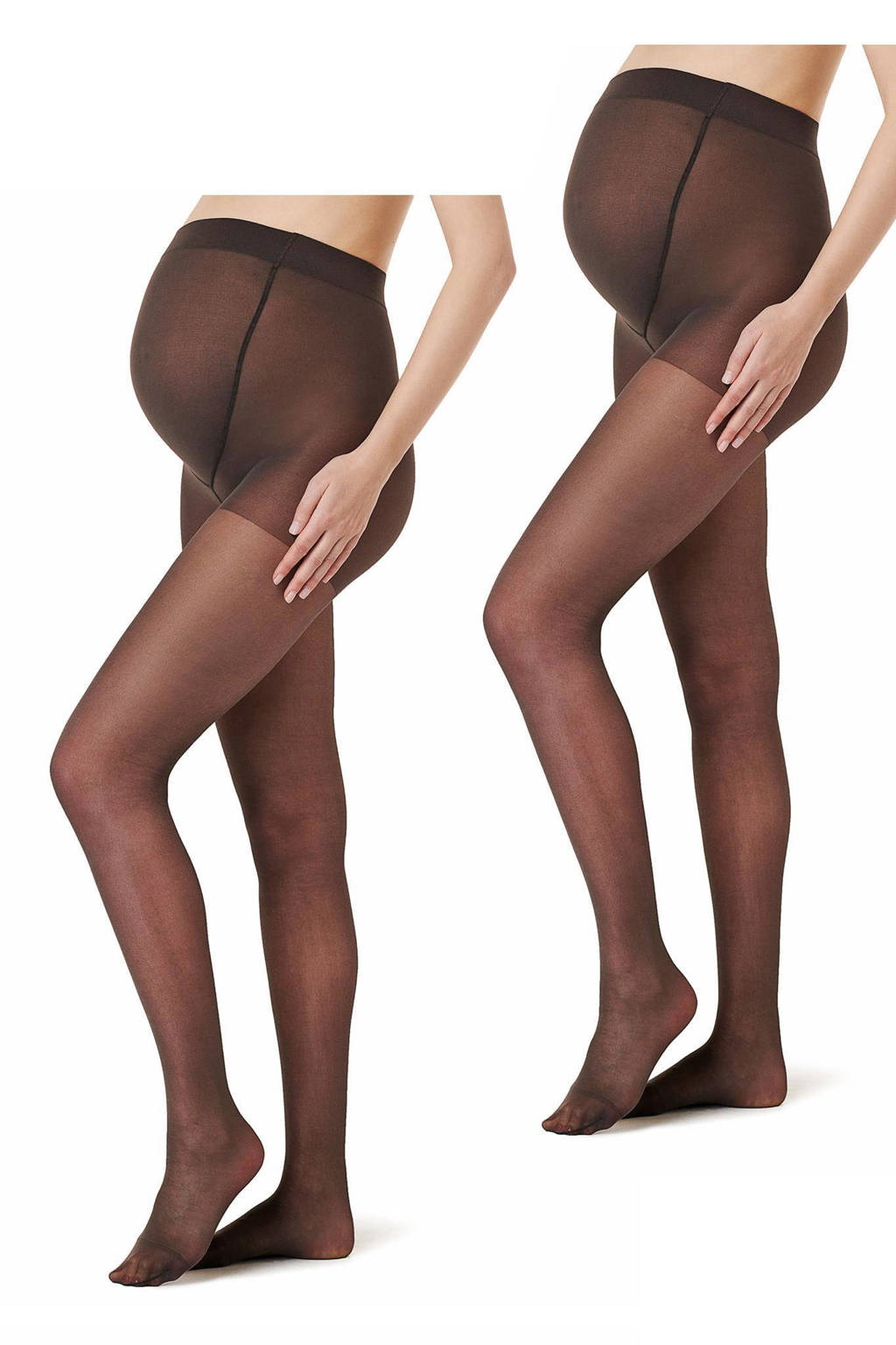 zwangerschapspanty 20 Denier - set van 2 nearly black