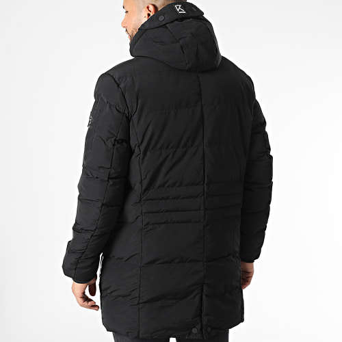 Doudoune Capuche Layer Cake Noir