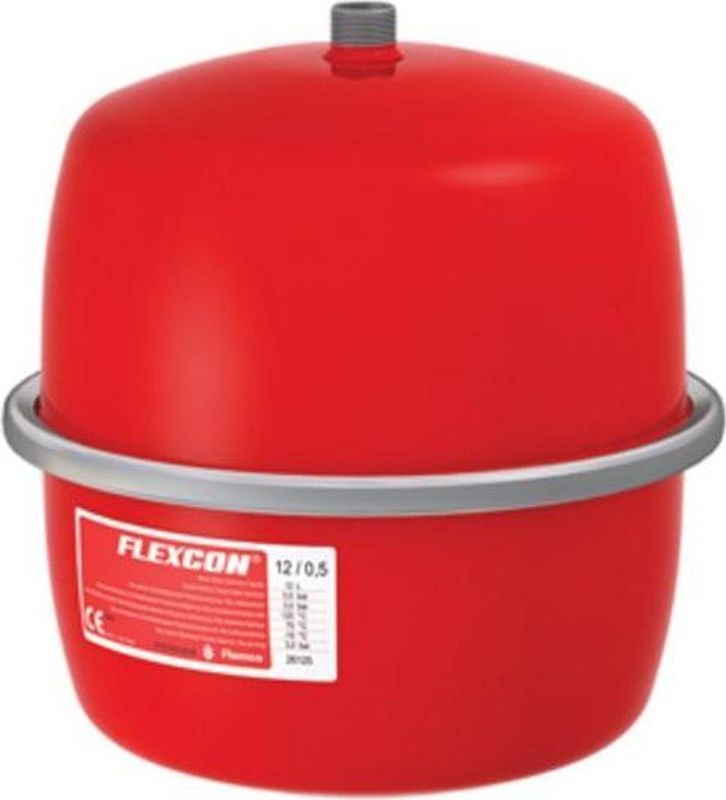 Flamco - Flexcon Premium Expansievat - 18L - Rood - Materiaal: Staal