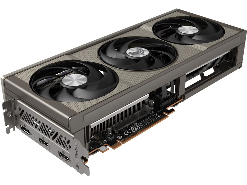 SAPPHIRE Grafikkarte AMD Radeon RX9060 XT NITRO OC 16GB GDD Grafikkarte mit 16 GB GDDR6 Speicher