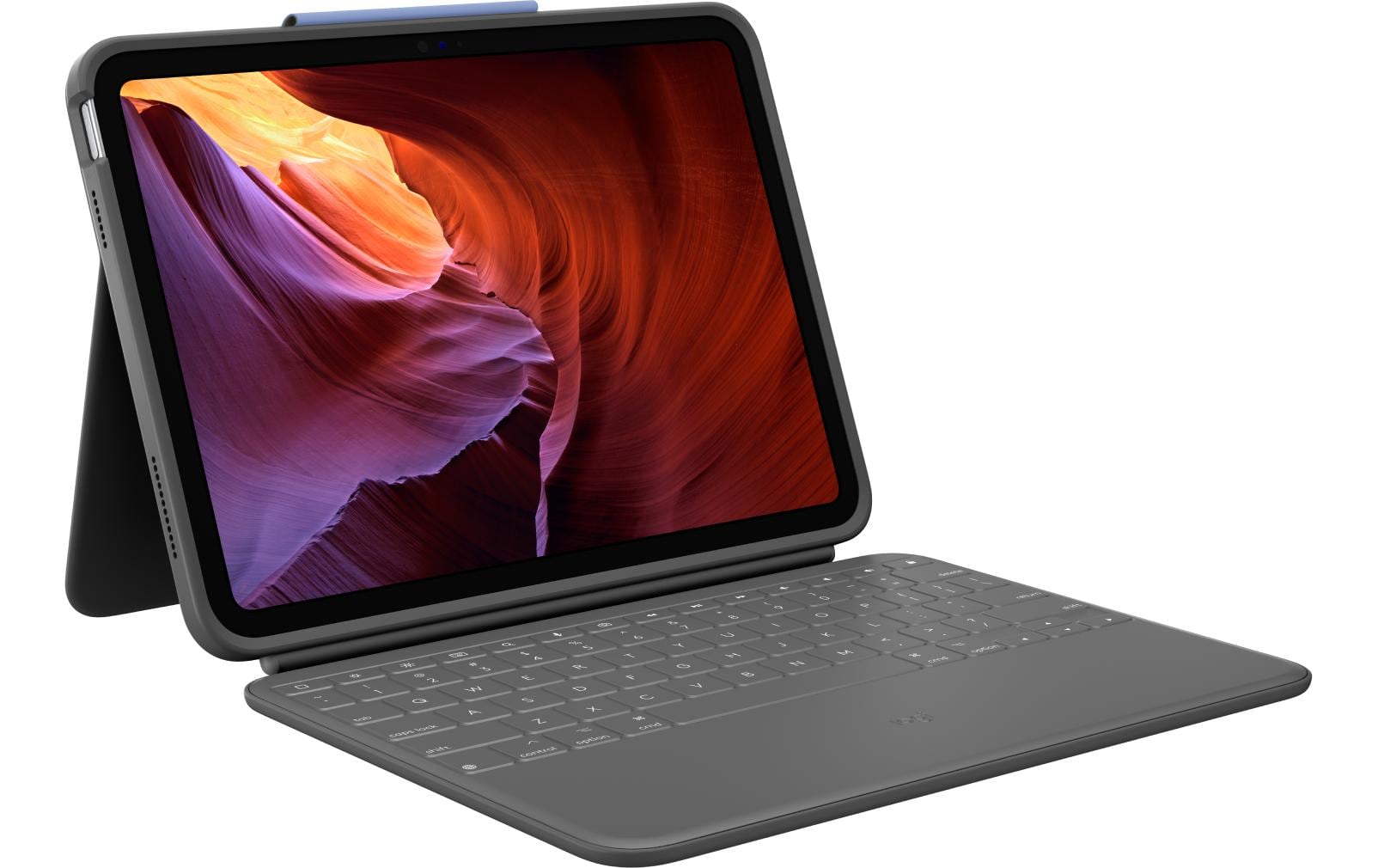 Tablet Tastatur Cover Rugged Folio iPad (10. Gen, A16/2025)<br>Schutzhülle mit integrierter Tastatur für Apple iPad 10.9