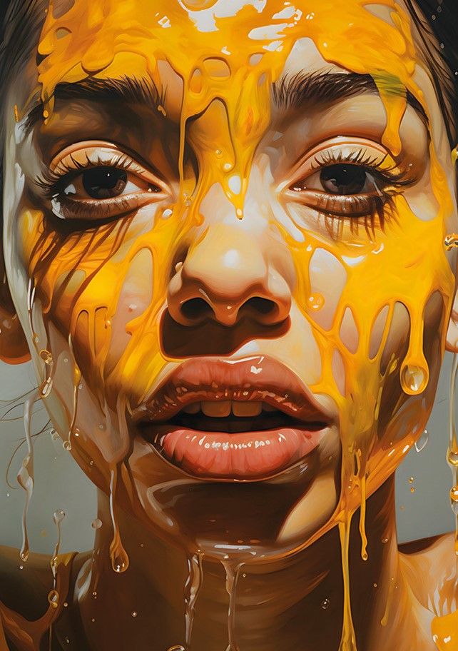 Wandkleed Honey