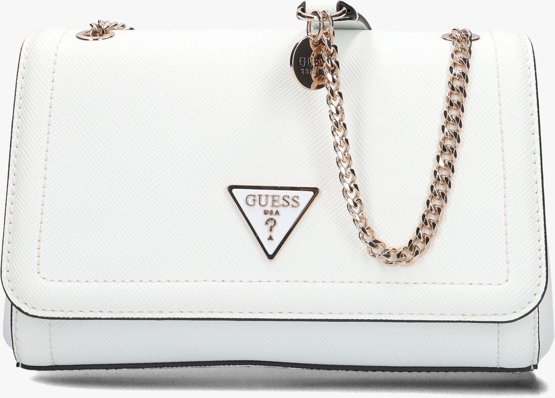 GUESS witte guess schoudertas noelle convertible xbody flap