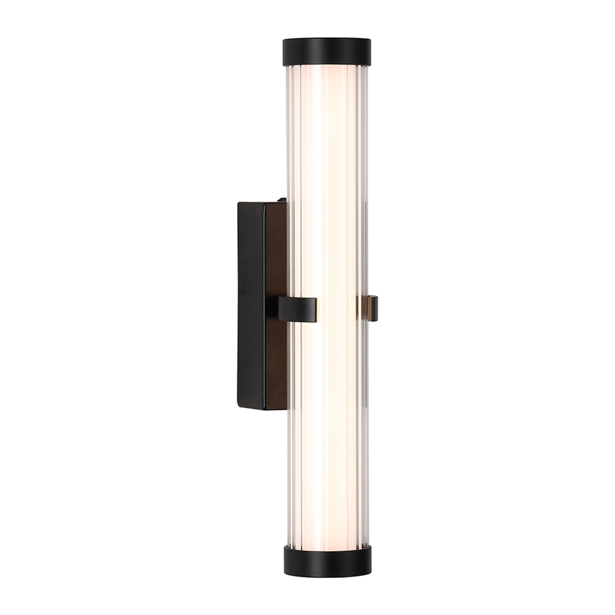Searchlight Clamp Wandlamp H 32,5 cm - Zwart