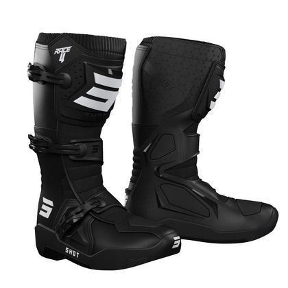 Bottes cross Shot RACE 4 - BLACK 2023 - Noir