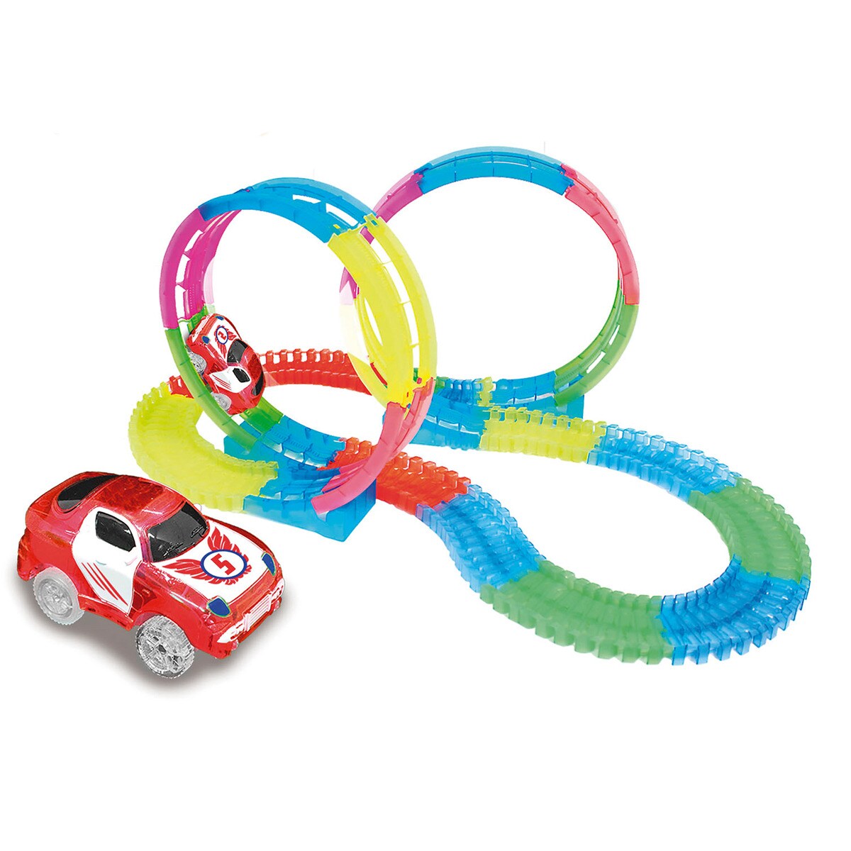Fantastic Tracks® Autorennbahn - Rennstrecke Starter Set 134 Teile Fantastic Tracks Super Loop