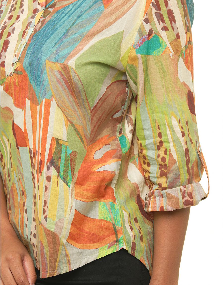 Blouse 100% coton vert