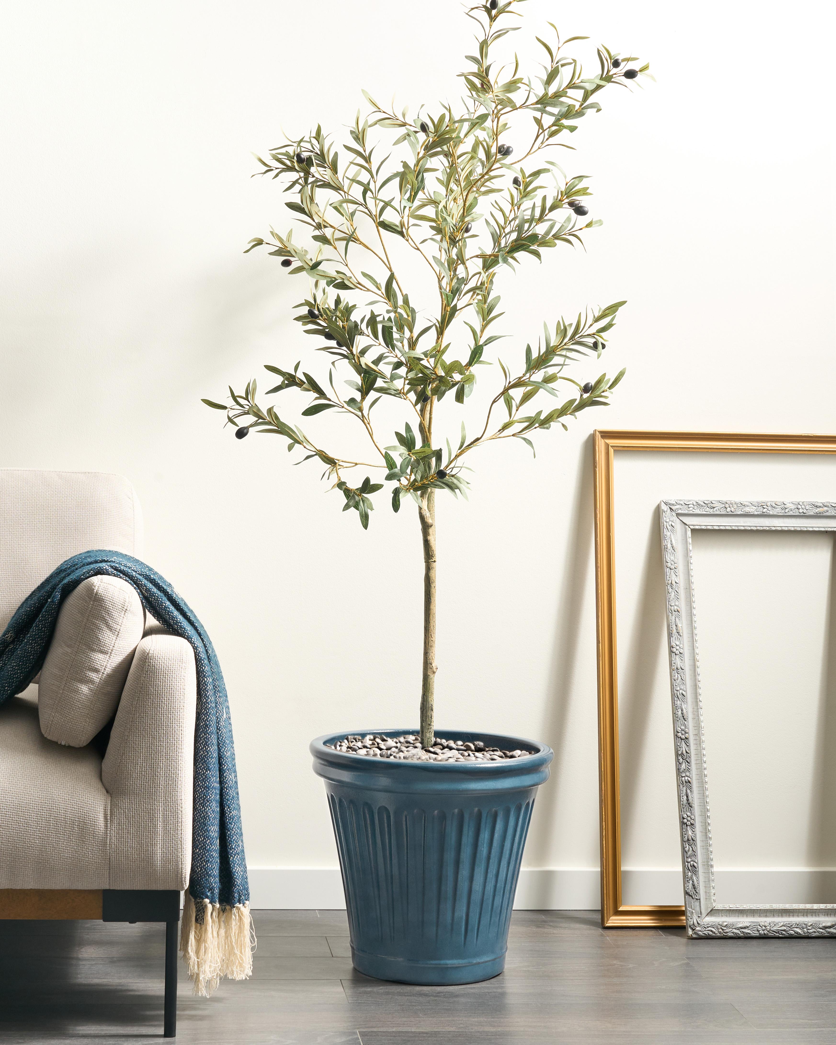Bloempot MAIZE 43 cm Blauw