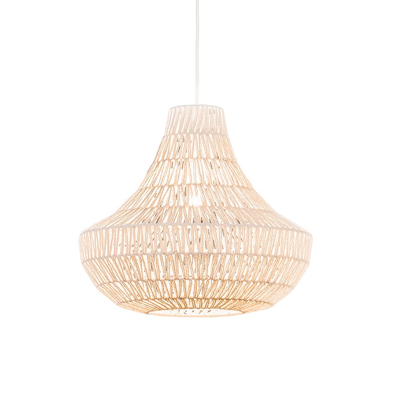 Retro hanglamp wit 50 cm - Lina Cono 50