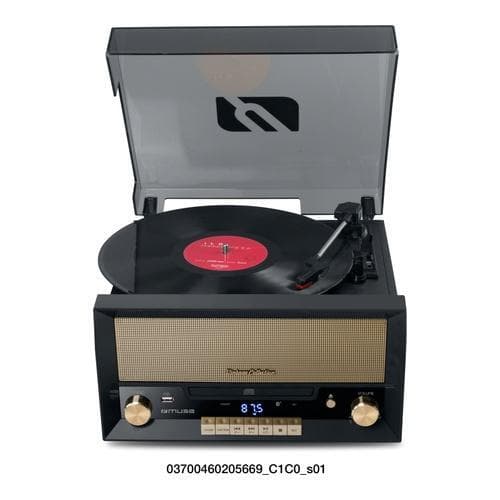 MT-110 B Pladespiller Micro-system FM BT CD USB Retro