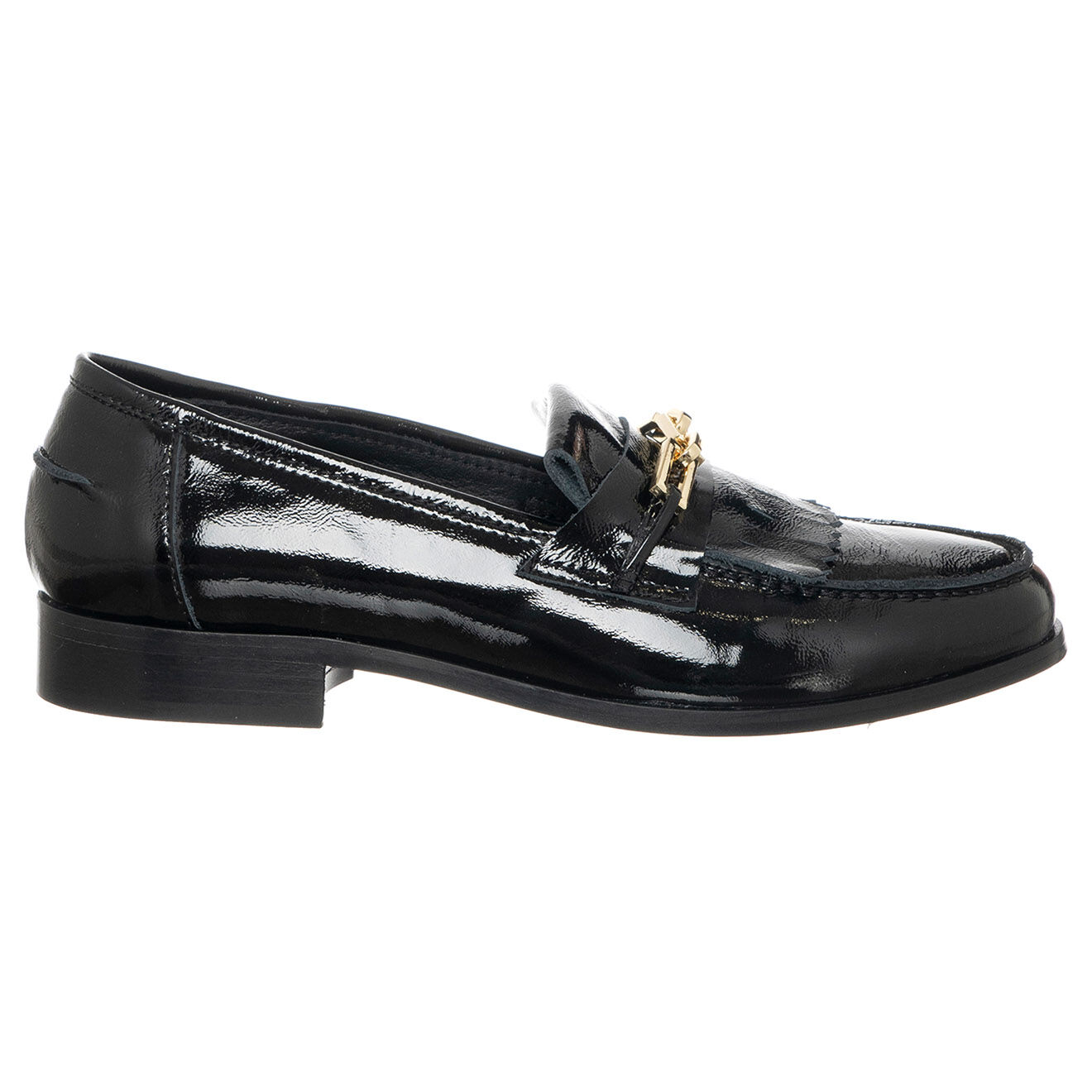 Loretta Pettinari Mocassins en Cuir Théa noirs