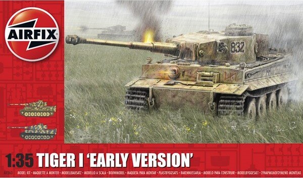 Airfix - Tiger I Tank Byggesæt - Early Version - 1:35 - A1363