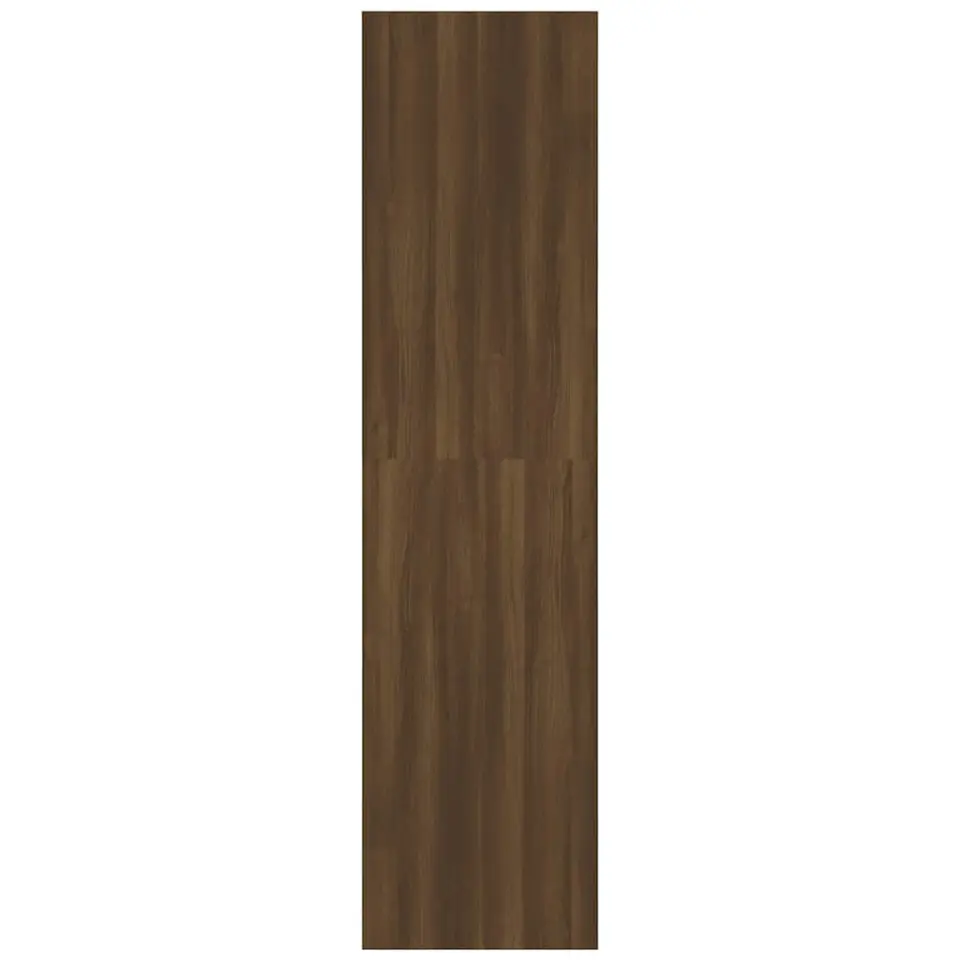 vidaXL - Kledingkast - Bruin - Bewerkt hout - 100 x 50 x 200 cm