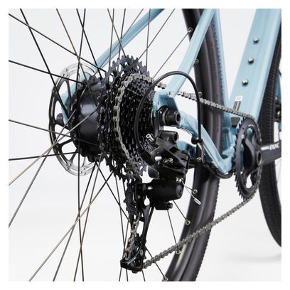 Gravel Bike Electrique Van Rysel E-Grvl AF HD Mahle X35 Sram Apex 11V 700mm Bleu 2024