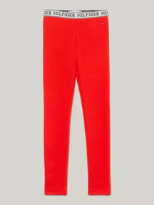 Calça legging comprida com cós elástico e logo Monotype da Hilfiger