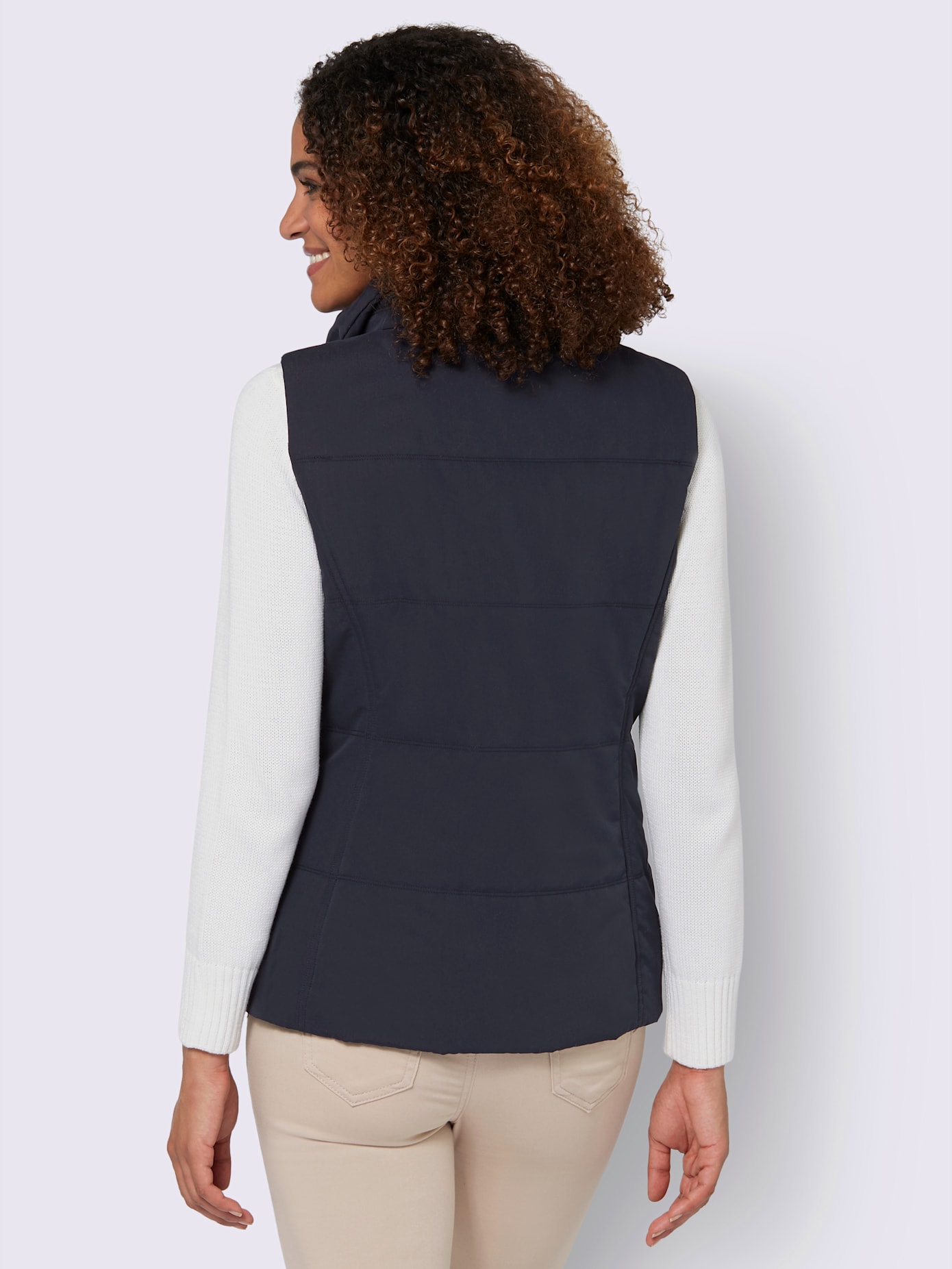 Gilet matelassé joli aspect contrasté