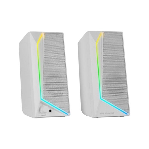 Mars Gaming Colunas MS72 RGB 2.0 15W Brancas