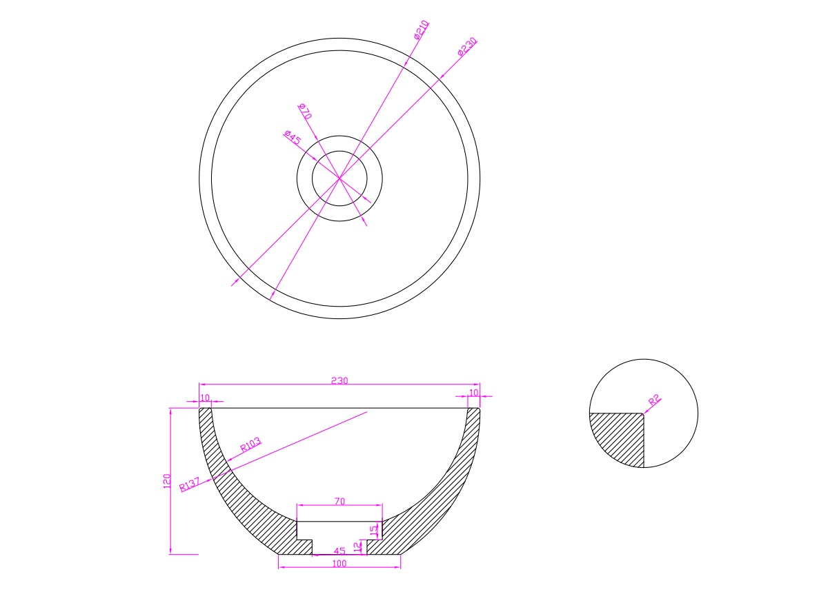 Fontana Dark Emperador Micro Marble toiletmeubel 40cm warm eiken