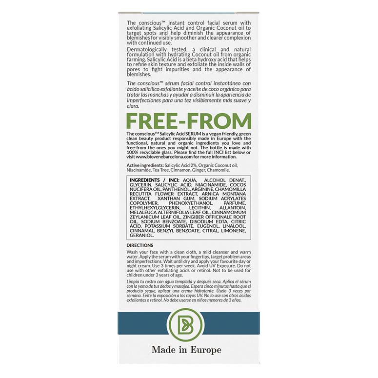 Biovène The Conscious™ Salicylic Acid Breakout-Fighting Spot Serum Organic Coconut 30ml