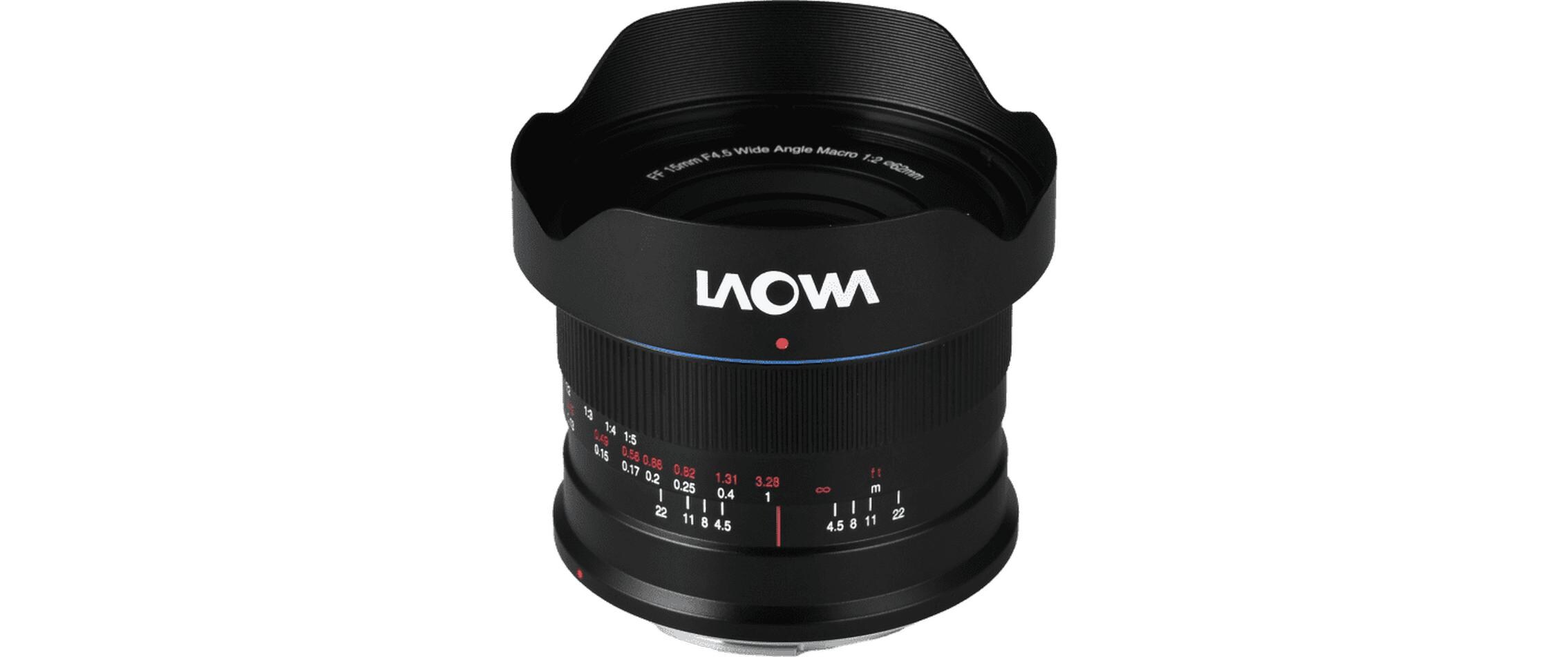 15mm F/4.5 0.5X Weitwinkel-Makro Auto-Blende – Sony E-Mount<br>15 mm Festbrennweite mit 1:2 Makrofunktion