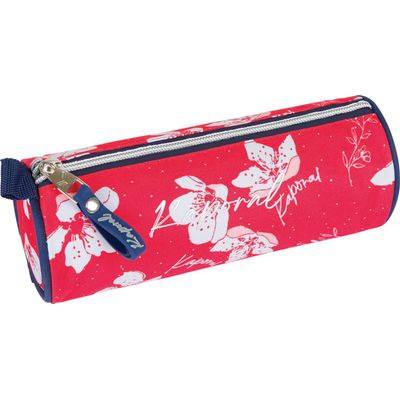 Trousse ronde Kaporal Girl - 1 compartiment - rouge - Oberthur