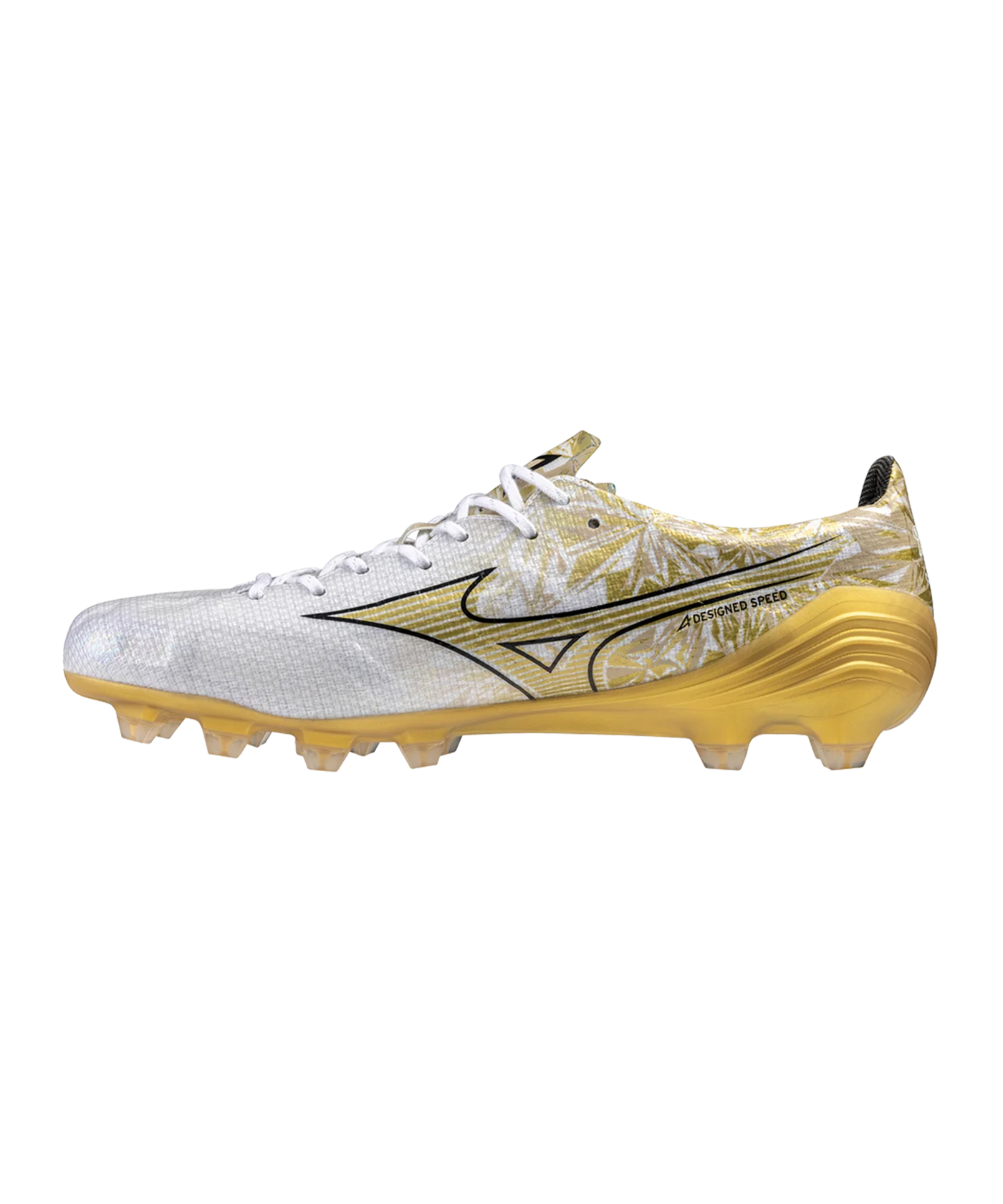 Mizuno Alpha Made in Japan FG Prism Gold Weiss Gold Schwarz F50