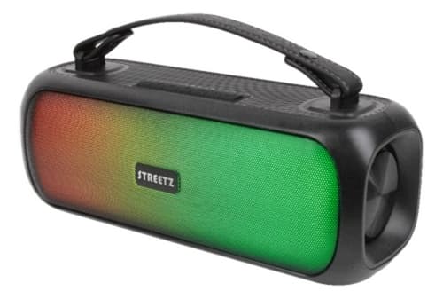 STREETZ BT Boombox 2x 7.5 W, IPX5, AUX, USB flash, LED, black
