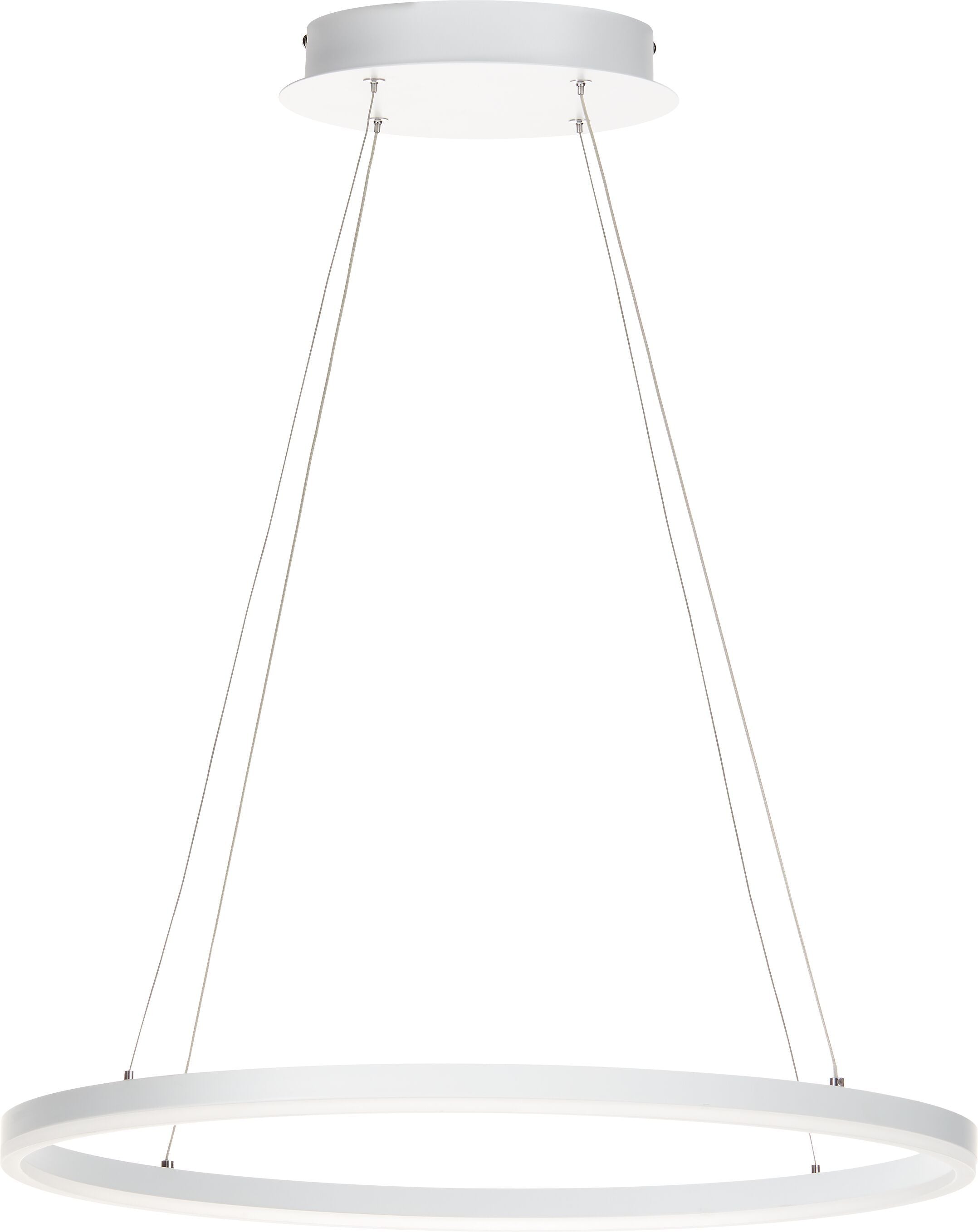 GIOTTO Hängeleuchte - Weiss / B: 60.0 cm x T: 60.0 cm x H: 200.0 cm