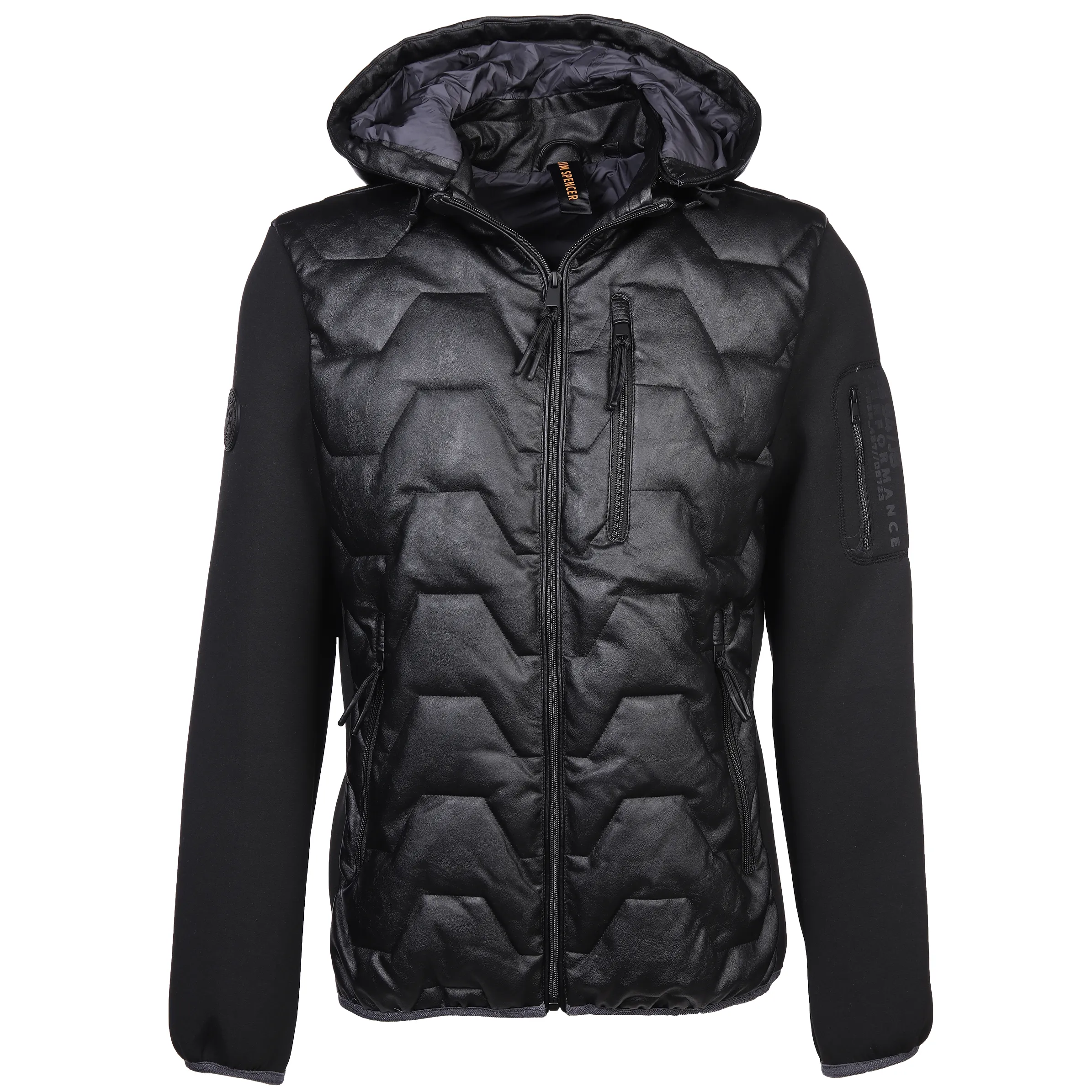 Herren Steppjacke mit Kapuze