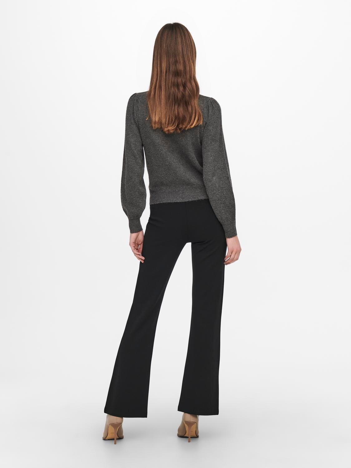 JDYRUE Strickpullover Dark Grey Melange