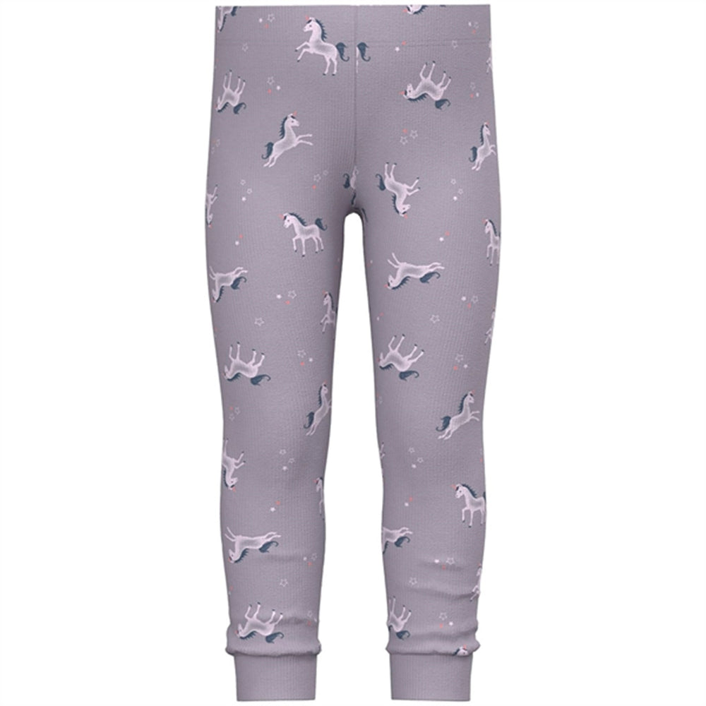Lavender Aura Rib Natsæt Unicorn Noos