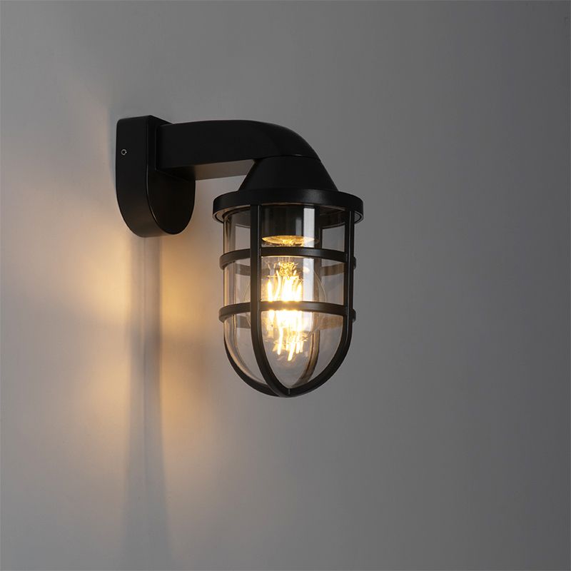 Moderne buiten wandlamp zwart IP54 - Joeri