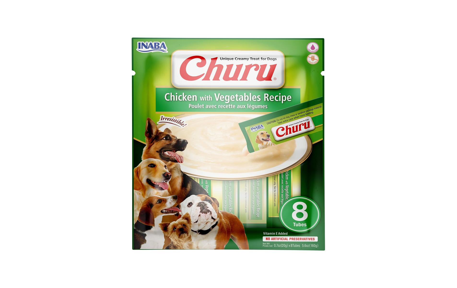 Leckerli Purée Huhn und Gemüse, 8 x 20 gFlüssiger Snack für Hunde