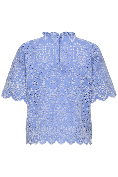 Only blauwe dames t-shirt