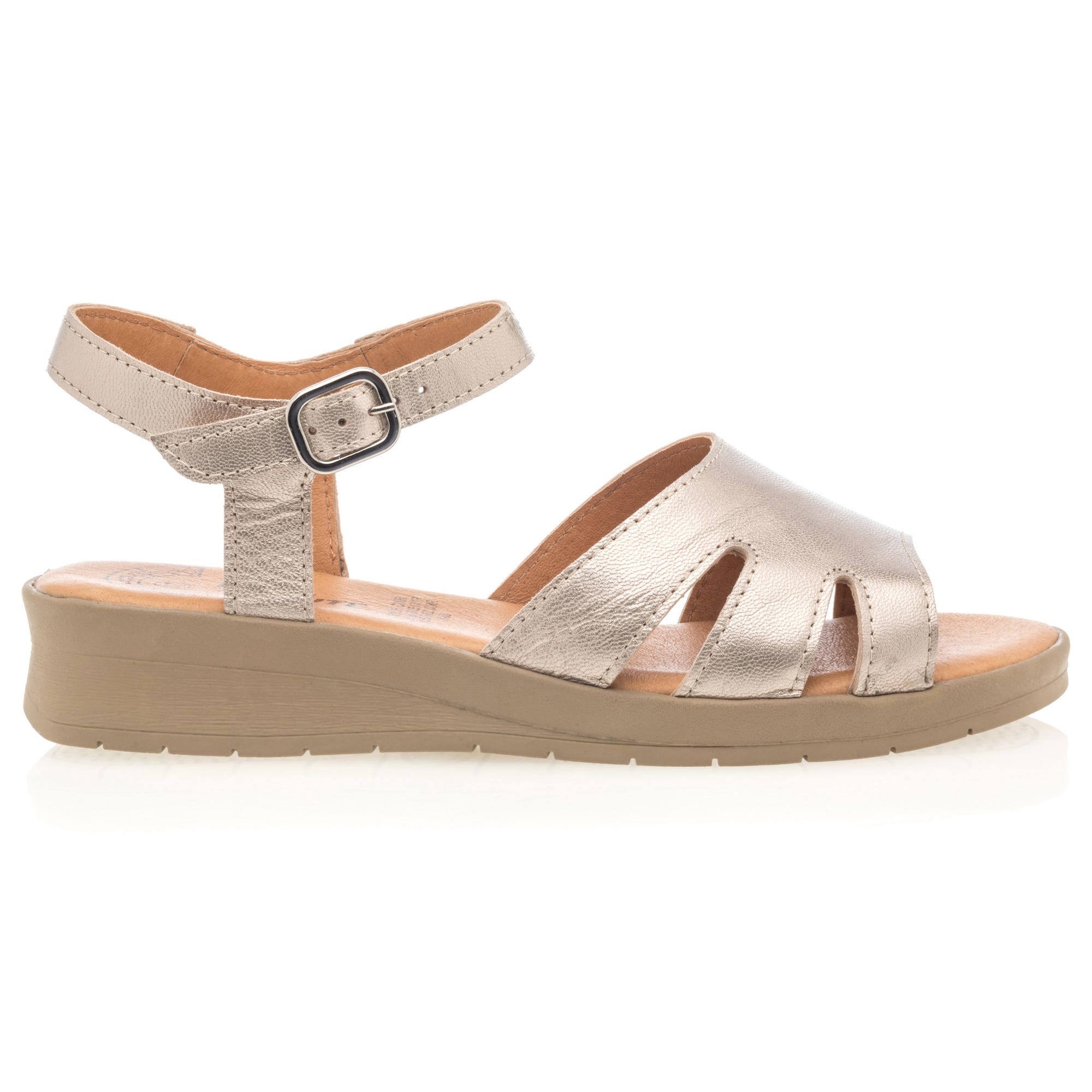 Sandales Femme en cuir or