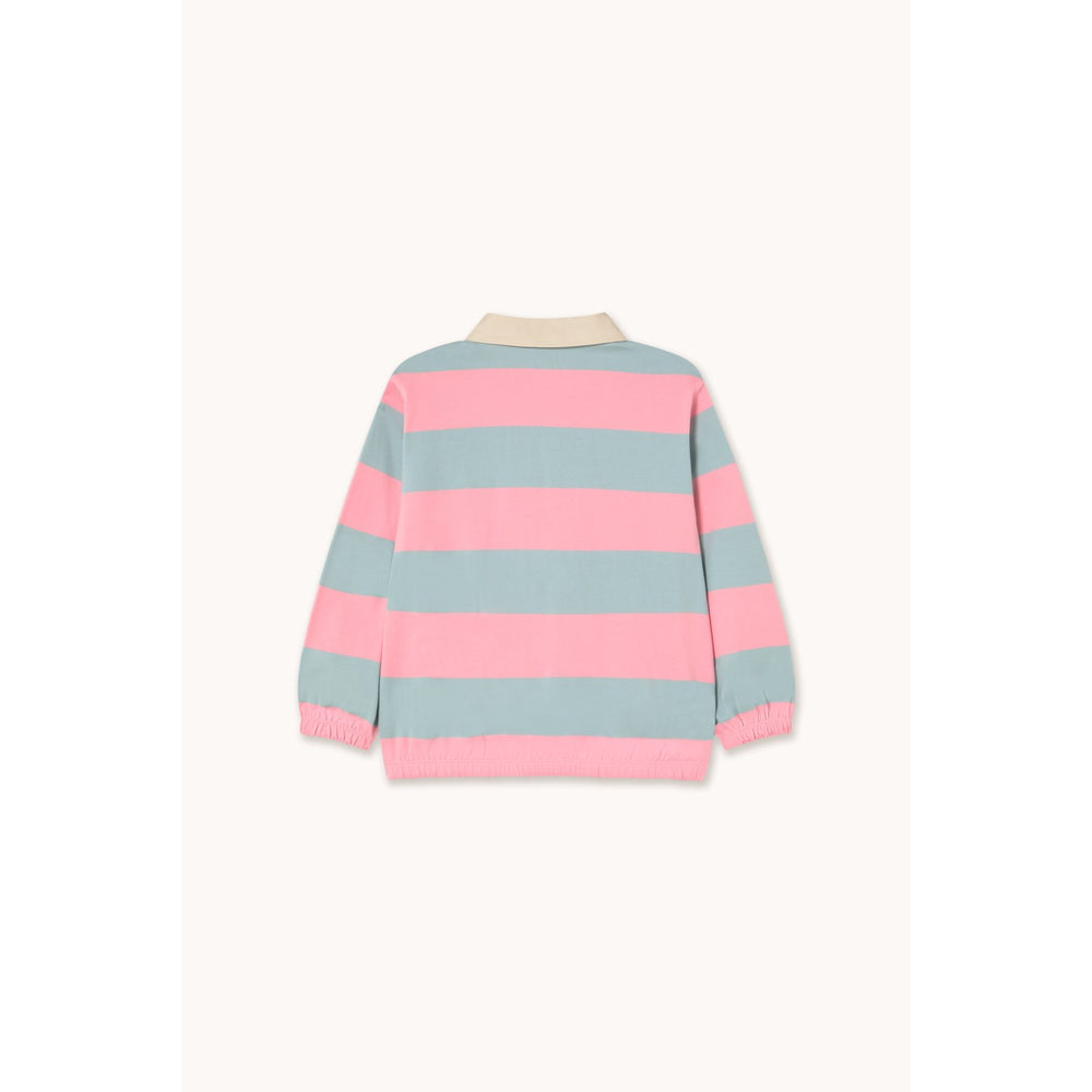 Køb TinyCottons Warm Grey Stripes Polo Sleeve T-Shirt