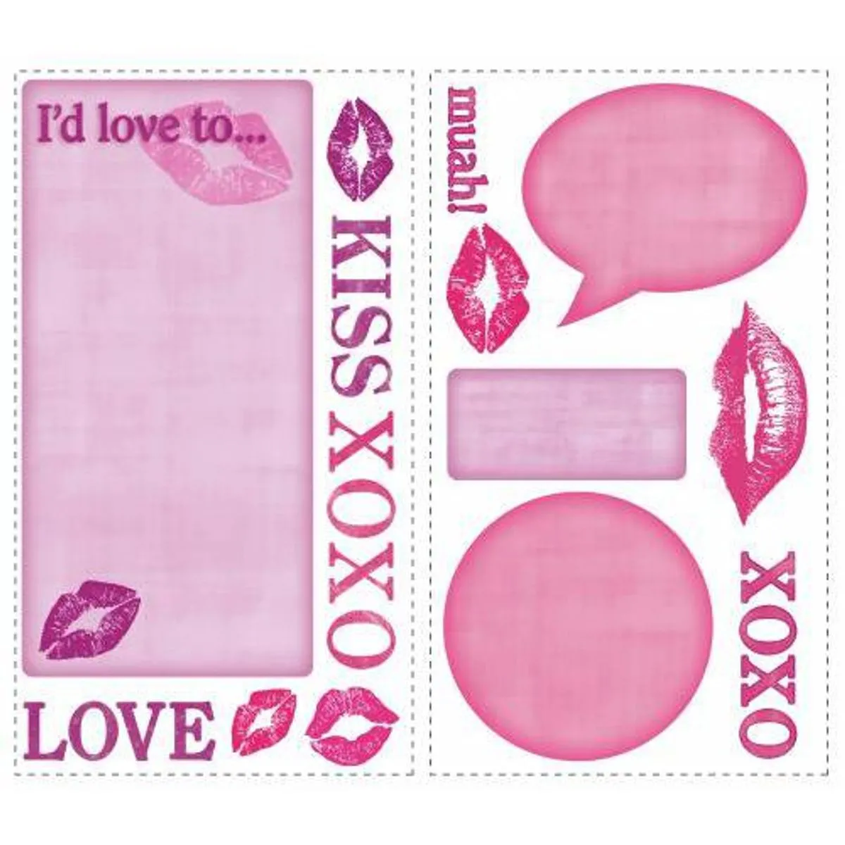 Thedecofactory Kiss & Love Stickers