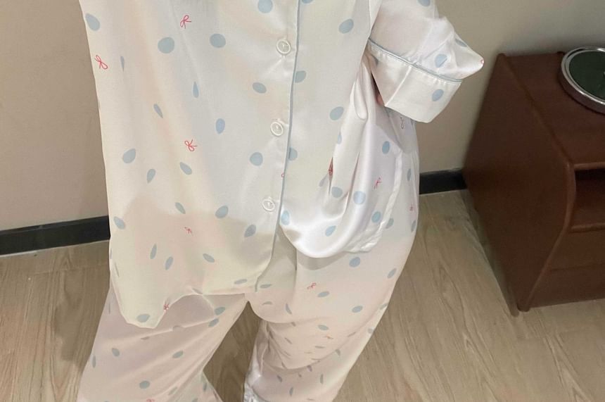 GOUB - Gestippelde pyjamaset